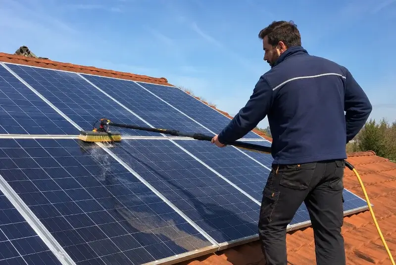 Nettoyage et entretien de panneaux solaires à Lempaut